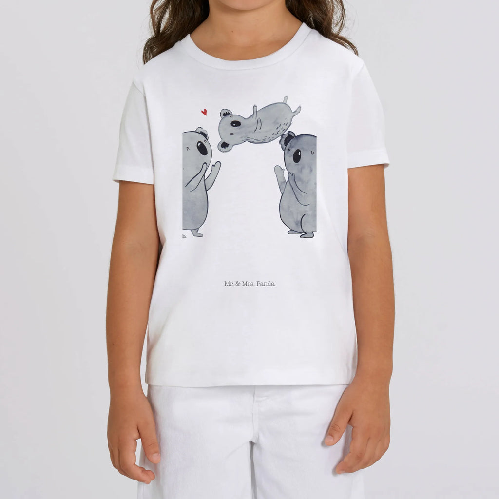 Organic Kinder T-Shirt Koala Feiern Sich Kinder T-Shirt, Kinder T-Shirt Mädchen, Kinder T-Shirt Jungen, Geburtstag, Geburtstagsgeschenk, Geschenk, Koala, Familie, Kind, Eltern, Herz, Liebe