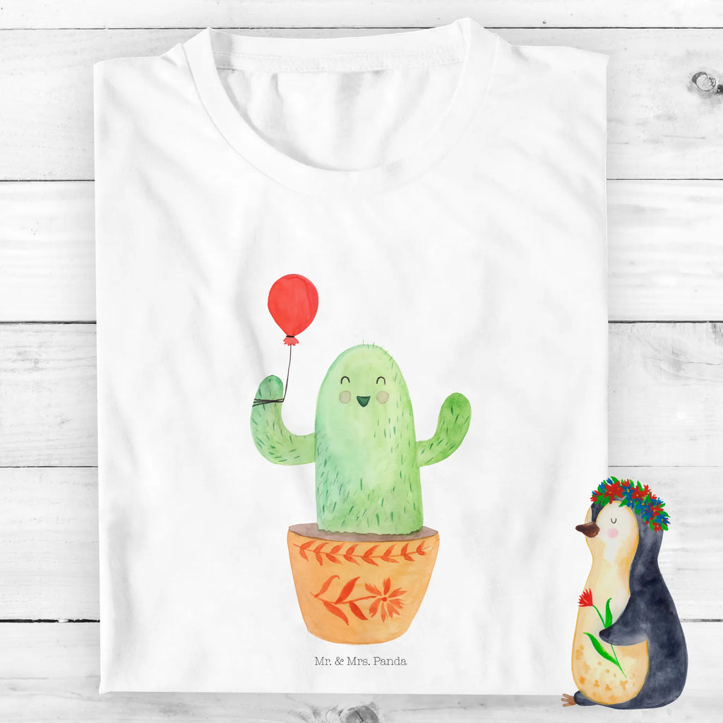 Organic Kinder T-Shirt Kaktus Luftballon Kinder T-Shirt, Kinder T-Shirt Mädchen, Kinder T-Shirt Jungen, Kaktus, Kakteen, Luftballon, Neustart, Freude, Büro, Stress, Büroalltag, Freundin, Freund, Ausbildung, Prüfung