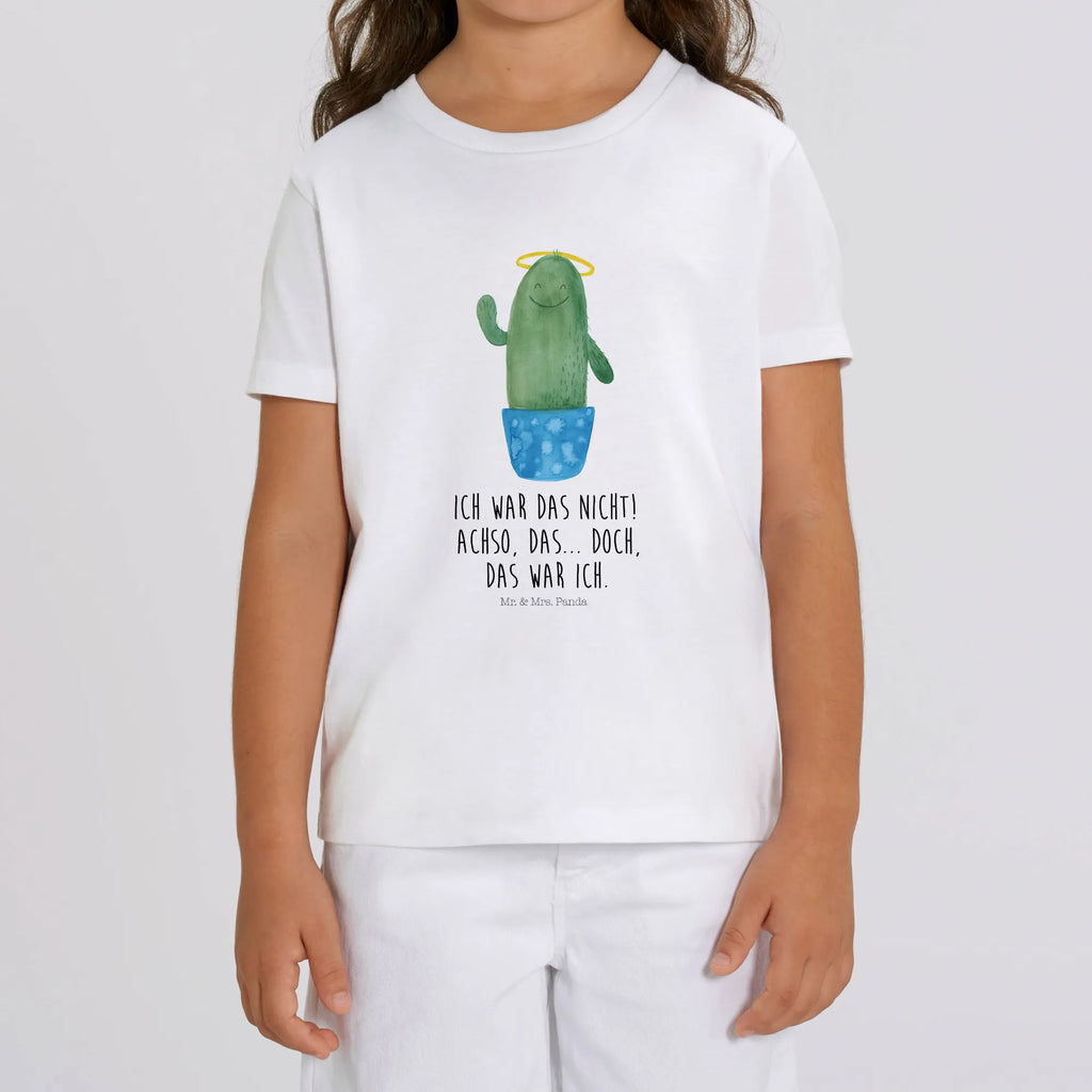 Organic Kinder T-Shirt Kaktus Heilig Kinder T-Shirt, Kinder T-Shirt Mädchen, Kinder T-Shirt Jungen, Kaktus, Kakteen, frech, lustig, Kind, Eltern, Familie, Bruder, Schwester, Schwestern, Freundin, Heiligenschein