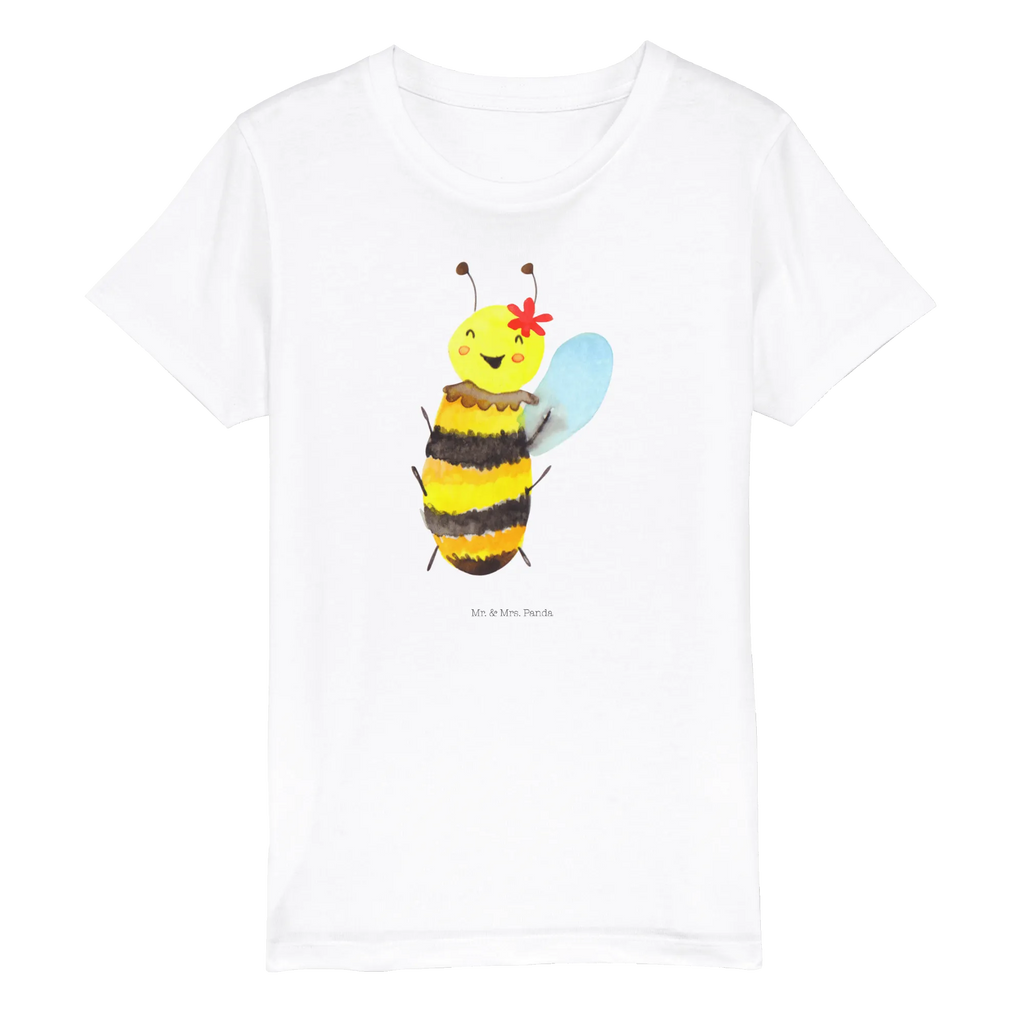 Organic Kinder T-Shirt Biene Happy Kinder T-Shirt, Kinder T-Shirt Mädchen, Kinder T-Shirt Jungen, Biene, Wespe, Hummel