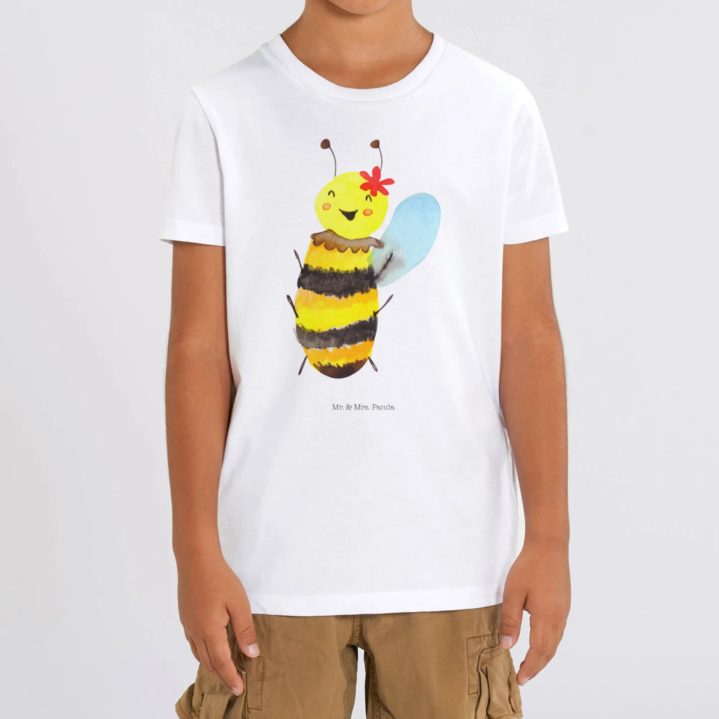 Organic Kinder T-Shirt Biene Happy Kinder T-Shirt, Kinder T-Shirt Mädchen, Kinder T-Shirt Jungen, Biene, Wespe, Hummel