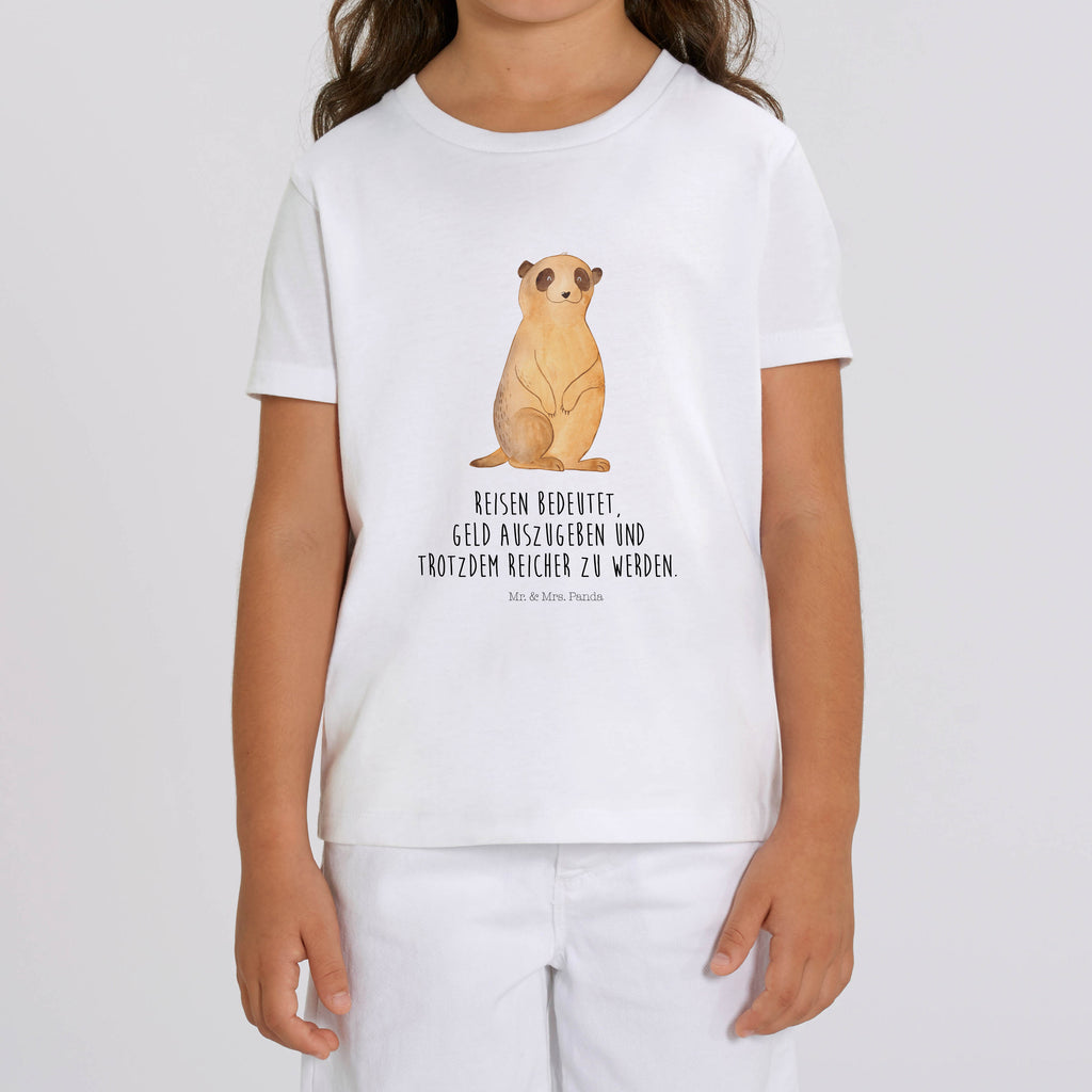 Organic Kinder T-Shirt Erdmännchen Kinder T-Shirt, Kinder T-Shirt Mädchen, Kinder T-Shirt Jungen, Afrika, Wildtiere, Erdmännchen, Reisen, Spruch, Weltreise, Afrikareise, Roadtrip, Traveling