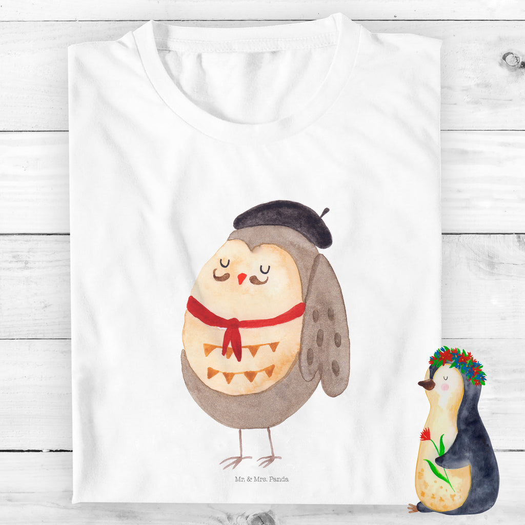 Organic Kinder T-Shirt Eule Französisch Kinder T-Shirt, Kinder T-Shirt Mädchen, Kinder T-Shirt Jungen, Eule, Eulen, Eule Deko, Owl, hibou, La vie est belle, das Leben ist schön, Spruch schön, Spruch Französisch, Frankreich