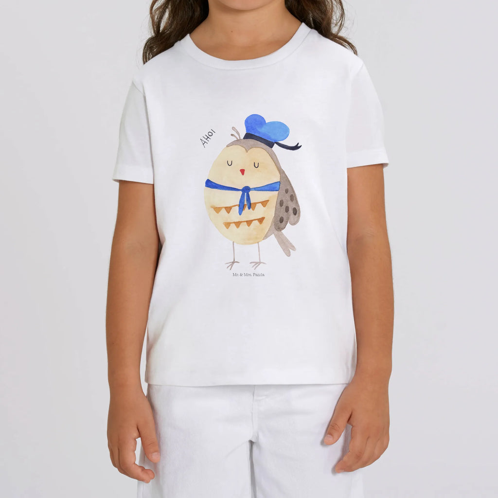 Organic Kinder T-Shirt Eule Matrose Kinder T-Shirt, Kinder T-Shirt Mädchen, Kinder T-Shirt Jungen, Eule, Eule Spruch, Eule Deko, Owl, Wortspiel lustig, Matrose, Freundin, Ehe, Seefahrer, Heimathafen, Hochzeitstag Geschenk