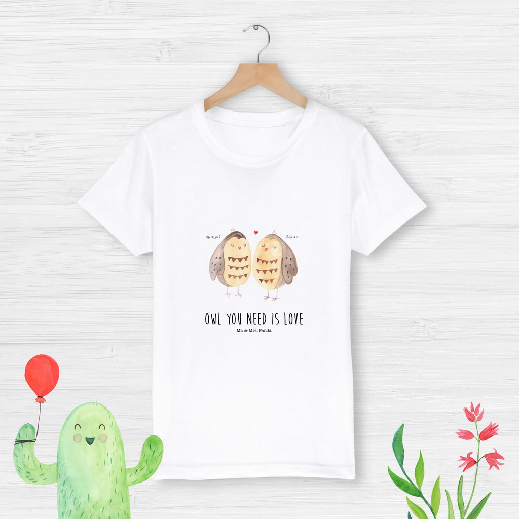 Organic Kinder T-Shirt Eulen Liebe Kinder T-Shirt, Kinder T-Shirt Mädchen, Kinder T-Shirt Jungen, Eule, Eule Deko, Liebe, Hochzeit Spruch, Owl, All you need is love, Liebe Spruch, Freundin Geschenk, Freund, Wortspiel lustig