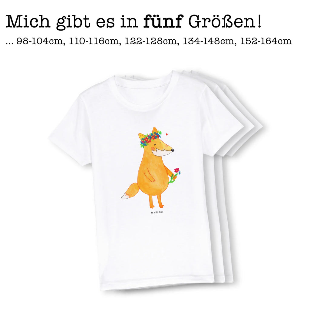 Organic Kinder T-Shirt Fuchs Blumen Kinder T-Shirt, Kinder T-Shirt Mädchen, Kinder T-Shirt Jungen, Fuchs, Füchse, Fox, Liebe, Freundin, Fuchsmädchen, Blumenmädchen, Freundinnen, Liebesbeweis, Blume, Blumen, Motivation, Freude, ich, mich, Selbstliebe