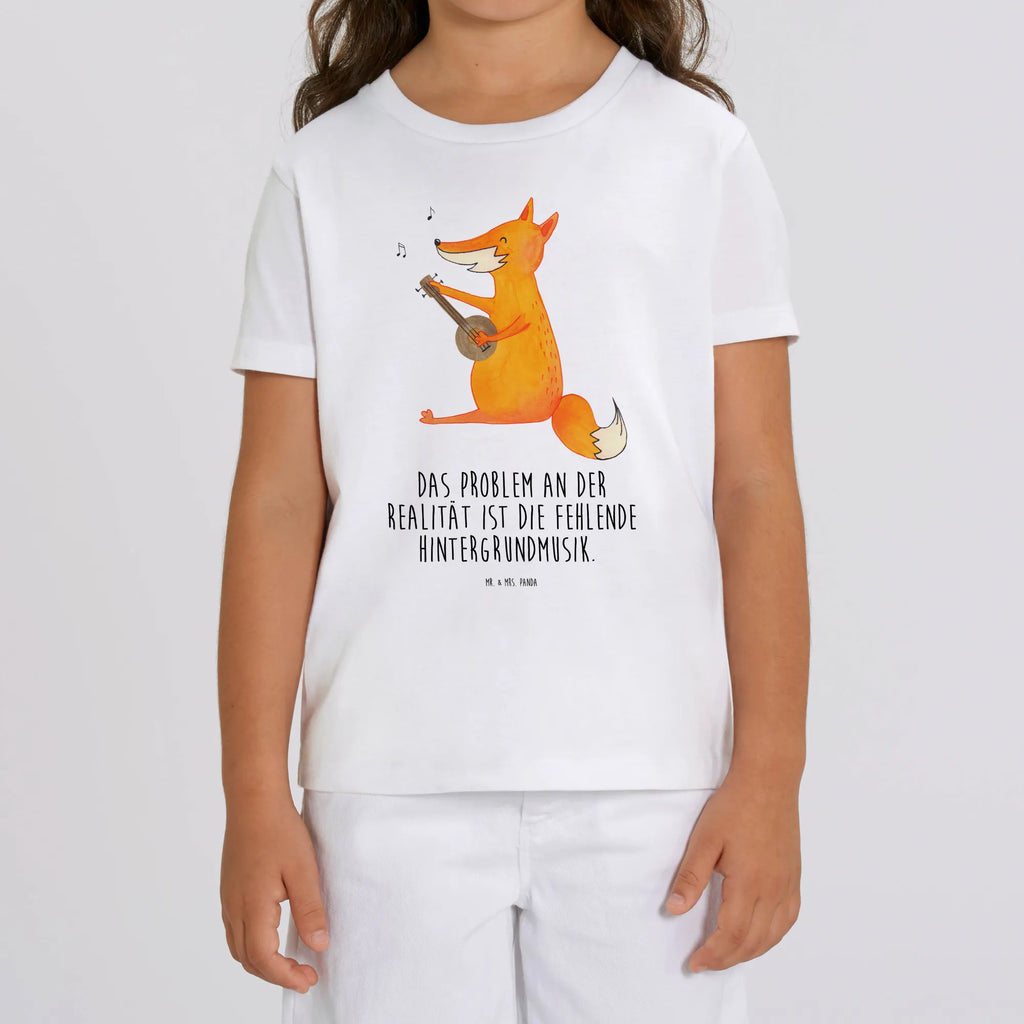 Organic Kinder T-Shirt Fuchs Gitarre Kinder T-Shirt, Kinder T-Shirt Mädchen, Kinder T-Shirt Jungen, Fuchs, Füchse, Geschenk Musiker, Musik Spruch, Musikerin, Sänger, Sängerin, Gitarre