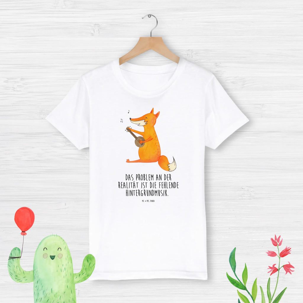 Organic Kinder T-Shirt Fuchs Gitarre Kinder T-Shirt, Kinder T-Shirt Mädchen, Kinder T-Shirt Jungen, Fuchs, Füchse, Geschenk Musiker, Musik Spruch, Musikerin, Sänger, Sängerin, Gitarre