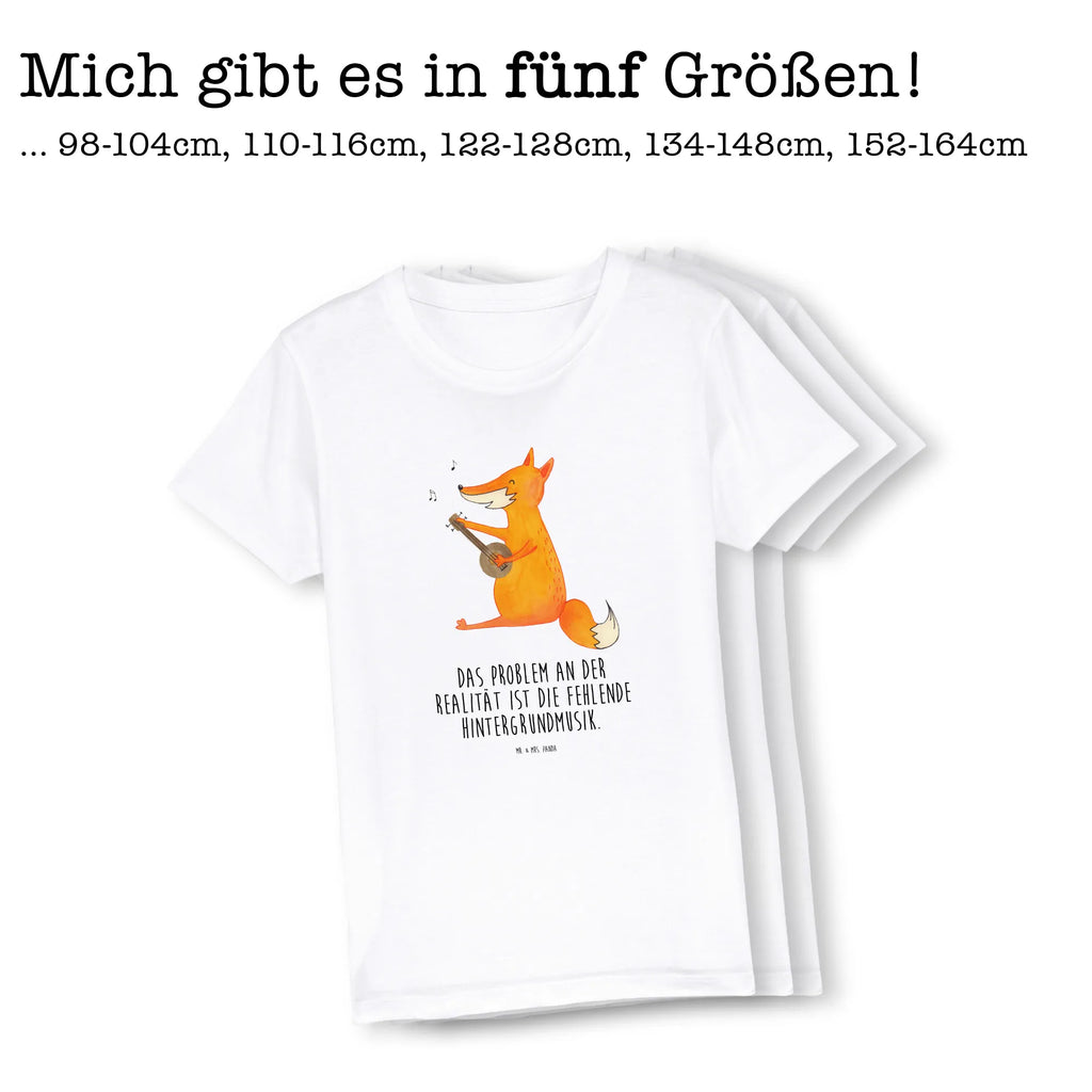 Organic Kinder T-Shirt Fuchs Gitarre Kinder T-Shirt, Kinder T-Shirt Mädchen, Kinder T-Shirt Jungen, Fuchs, Füchse, Geschenk Musiker, Musik Spruch, Musikerin, Sänger, Sängerin, Gitarre