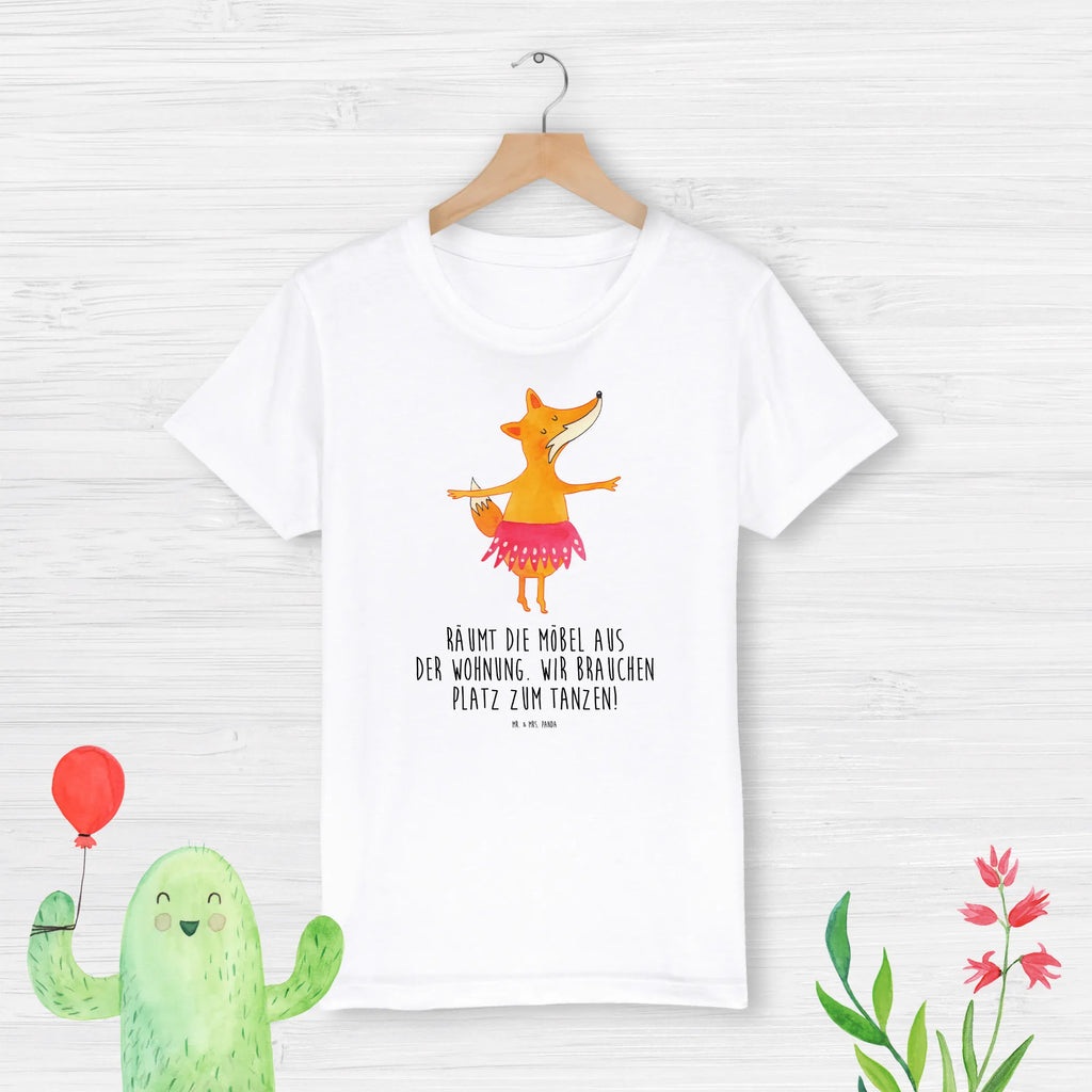 Organic Kinder T-Shirt Fuchs Ballerina Kinder T-Shirt, Kinder T-Shirt Mädchen, Kinder T-Shirt Jungen, Fuchs, Fuchs Spruch, Füchse, Füchsin, Ballerina, Ballett, Tänzerin, Tanzen, Party, Einladung, Geburtstag