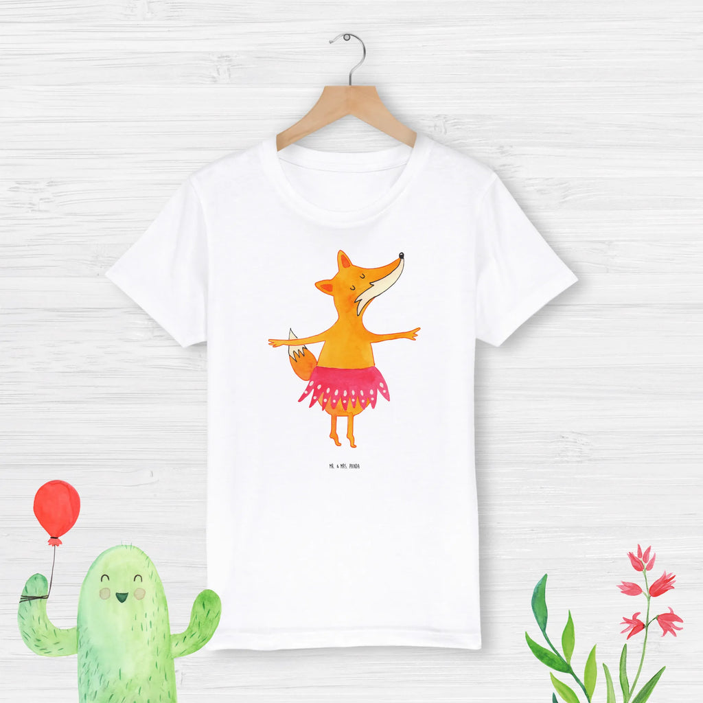 Organic Kinder T-Shirt Fuchs Ballerina Kinder T-Shirt, Kinder T-Shirt Mädchen, Kinder T-Shirt Jungen, Fuchs, Fuchs Spruch, Füchse, Füchsin, Ballerina, Ballett, Tänzerin, Tanzen, Party, Einladung, Geburtstag