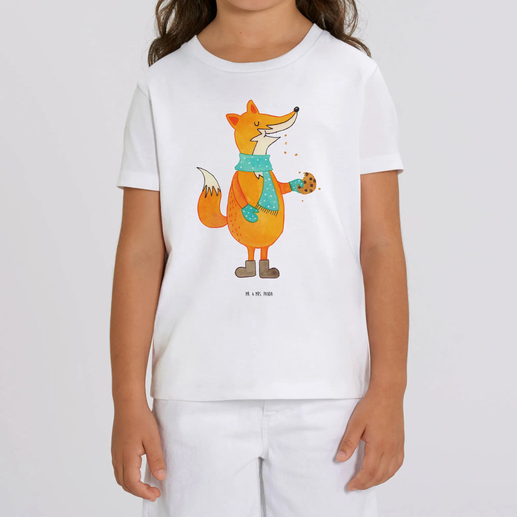 Organic Kinder T-Shirt Fuchs Keks Kinder T-Shirt, Kinder T-Shirt Mädchen, Kinder T-Shirt Jungen, Fuchs, Füchse, Backen Spruch, Kekse, Winter, Weihnachtszeit, Plätzchen, Liebe, Küche Deko