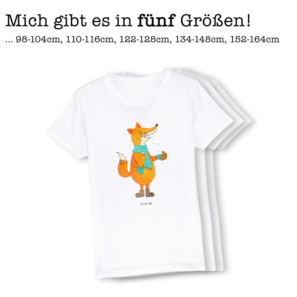 Organic Kinder T-Shirt Fuchs Keks Kinder T-Shirt, Kinder T-Shirt Mädchen, Kinder T-Shirt Jungen, Fuchs, Füchse, Backen Spruch, Kekse, Winter, Weihnachtszeit, Plätzchen, Liebe, Küche Deko