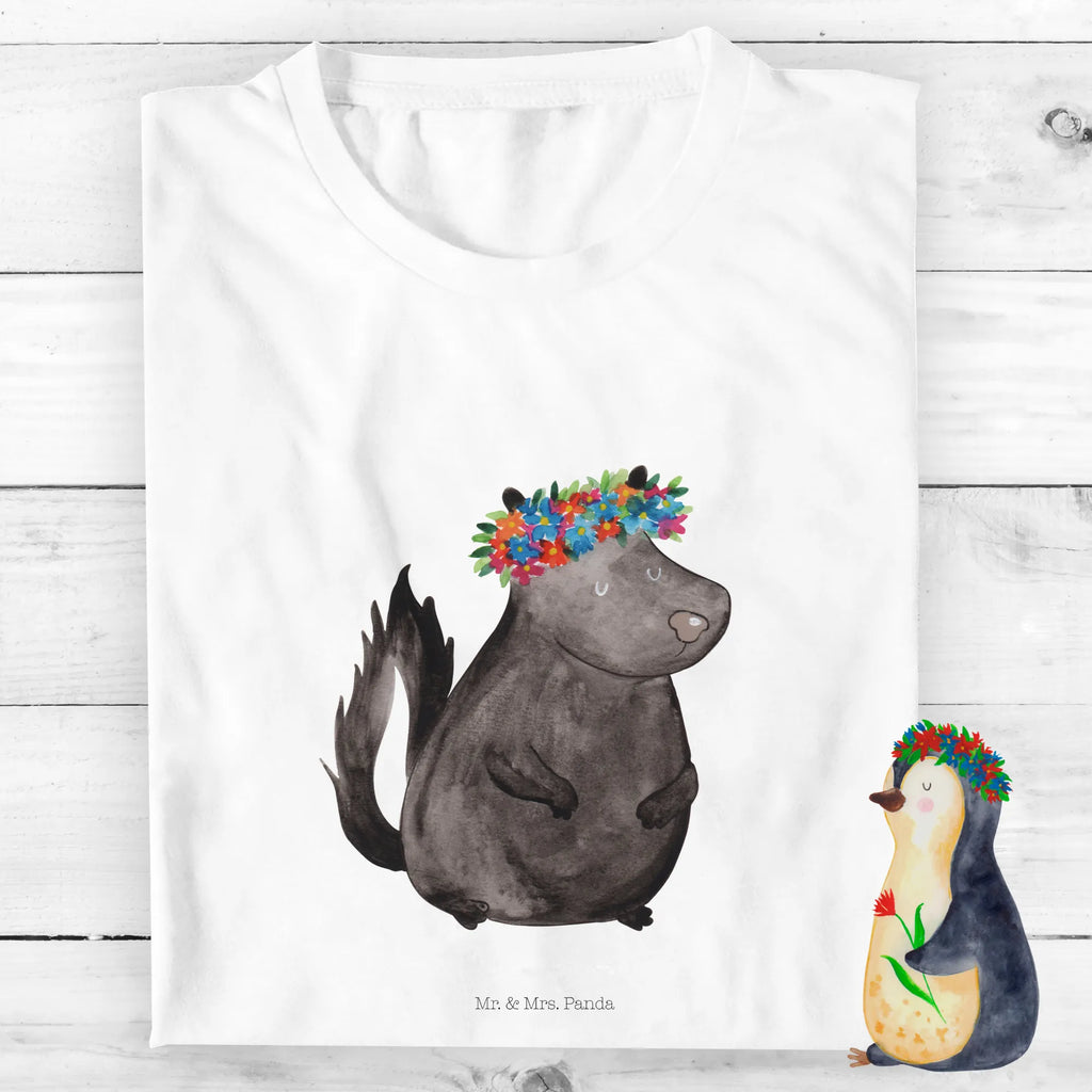 Organic Kinder T-Shirt Stinktier Mädchen Kinder T-Shirt, Kinder T-Shirt Mädchen, Kinder T-Shirt Jungen, Stinktier, Skunk, Wildtier, Raubtier, Stinker, Stinki, Yoga, Namaste