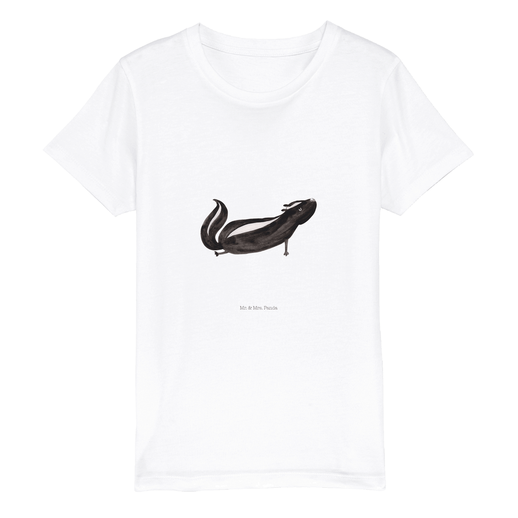 Organic Kinder T-Shirt Stinktier Yoga Kinder T-Shirt, Kinder T-Shirt Mädchen, Kinder T-Shirt Jungen, Stinktier, Skunk, Wildtier, Raubtier, Stinker, Stinki, Yoga, Namaste, Lebe, Liebe, Lache