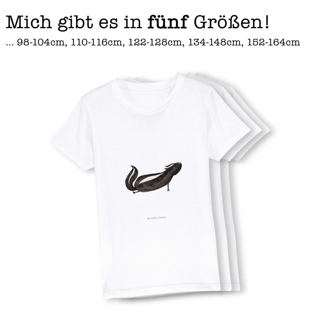 Organic Kinder T-Shirt Stinktier Yoga Kinder T-Shirt, Kinder T-Shirt Mädchen, Kinder T-Shirt Jungen, Stinktier, Skunk, Wildtier, Raubtier, Stinker, Stinki, Yoga, Namaste, Lebe, Liebe, Lache