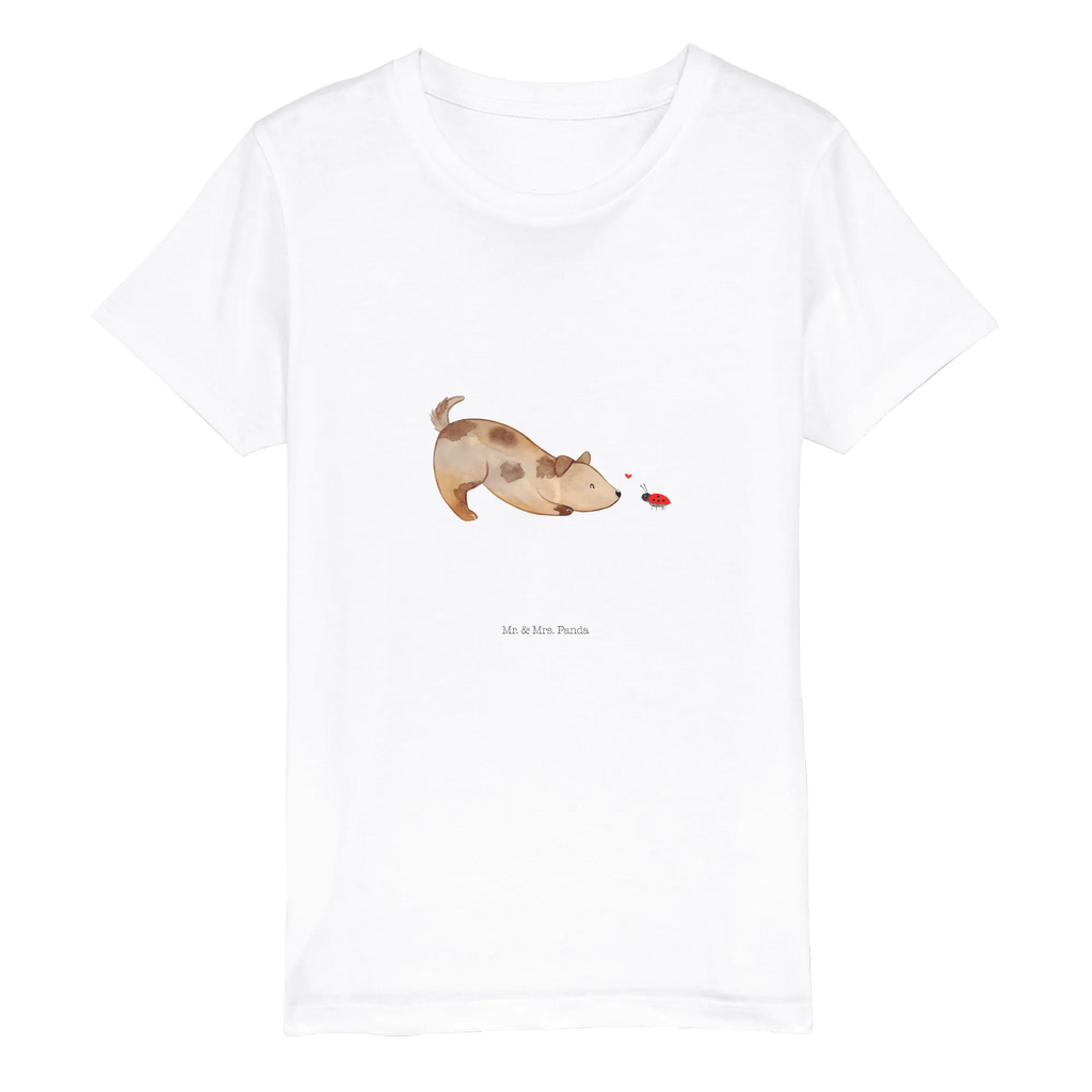 Organic Kinder T-Shirt Hund Marienkäfer Kinder T-Shirt, Kinder T-Shirt Mädchen, Kinder T-Shirt Jungen, Hund, Hundemotiv, Haustier, Hunderasse, Tierliebhaber, Hundebesitzer, Sprüche, Hunde, Hundespruch, Marienkäfer, Mischling, Mischlinghund