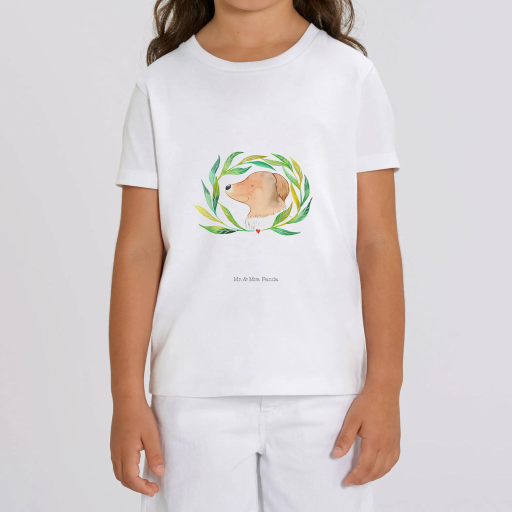 Organic Kinder T-Shirt Hund Blumen Kinder T-Shirt, Kinder T-Shirt Mädchen, Kinder T-Shirt Jungen, Hund, Hundemotiv, Haustier, Hunderasse, Tierliebhaber, Hundebesitzer, Sprüche, Ranke, Therapie, Selbsttherapie, Hundeliebe, Hundeglück, Hunde