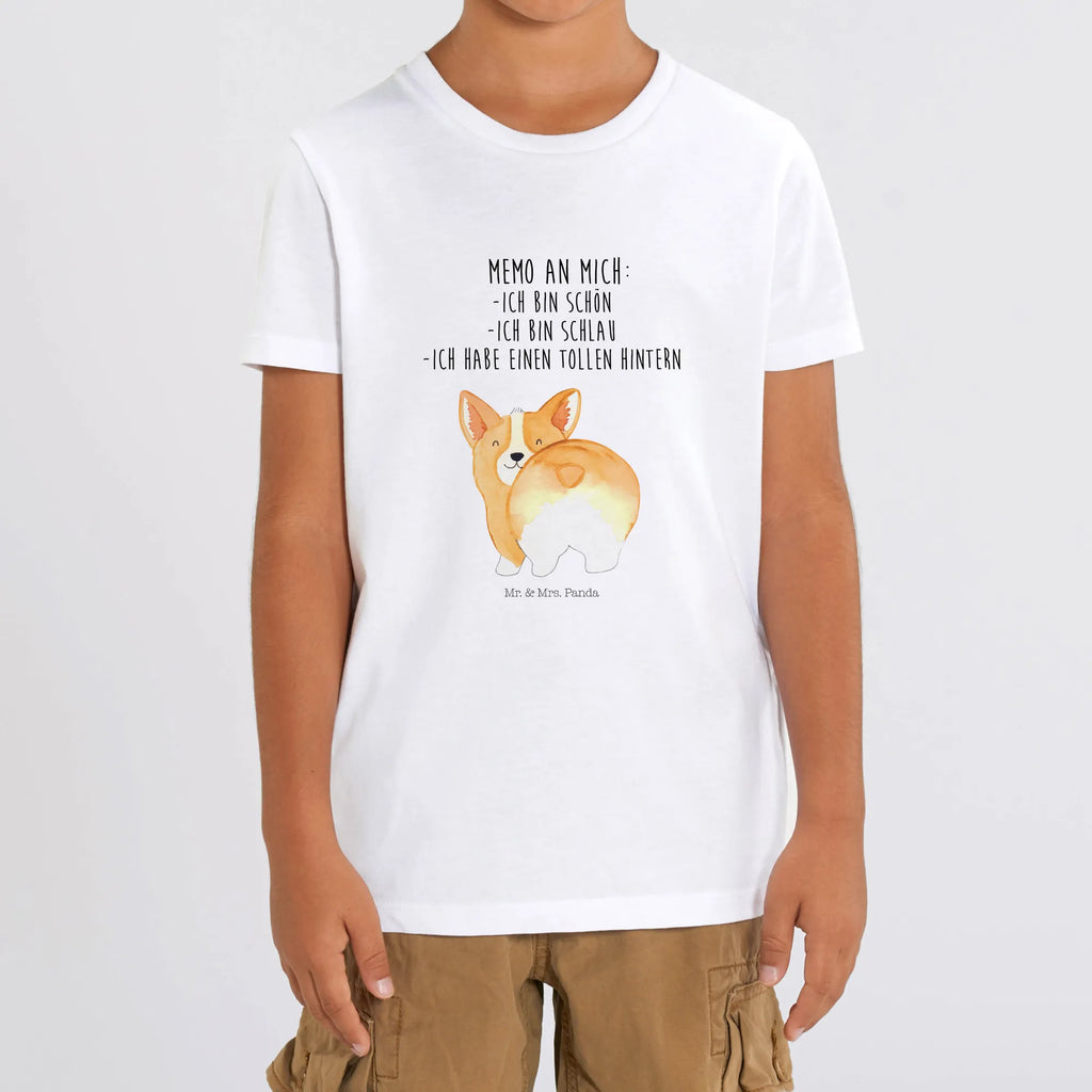 Organic Kinder T-Shirt Corgie Po Kinder T-Shirt, Kinder T-Shirt Mädchen, Kinder T-Shirt Jungen, Hund, Hundemotiv, Haustier, Hunderasse, Tierliebhaber, Hundebesitzer, Sprüche, Corgie, Hundeliebe, Motivation, Selbstliebe, Spruch