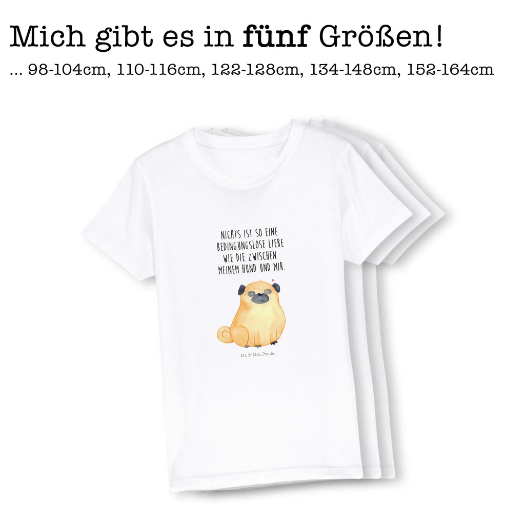 Organic Kinder T-Shirt Mops Kinder T-Shirt, Kinder T-Shirt Mädchen, Kinder T-Shirt Jungen, Hund, Hundemotiv, Haustier, Hunderasse, Tierliebhaber, Hundebesitzer, Sprüche, Mops, Liebe, Hundeliebe