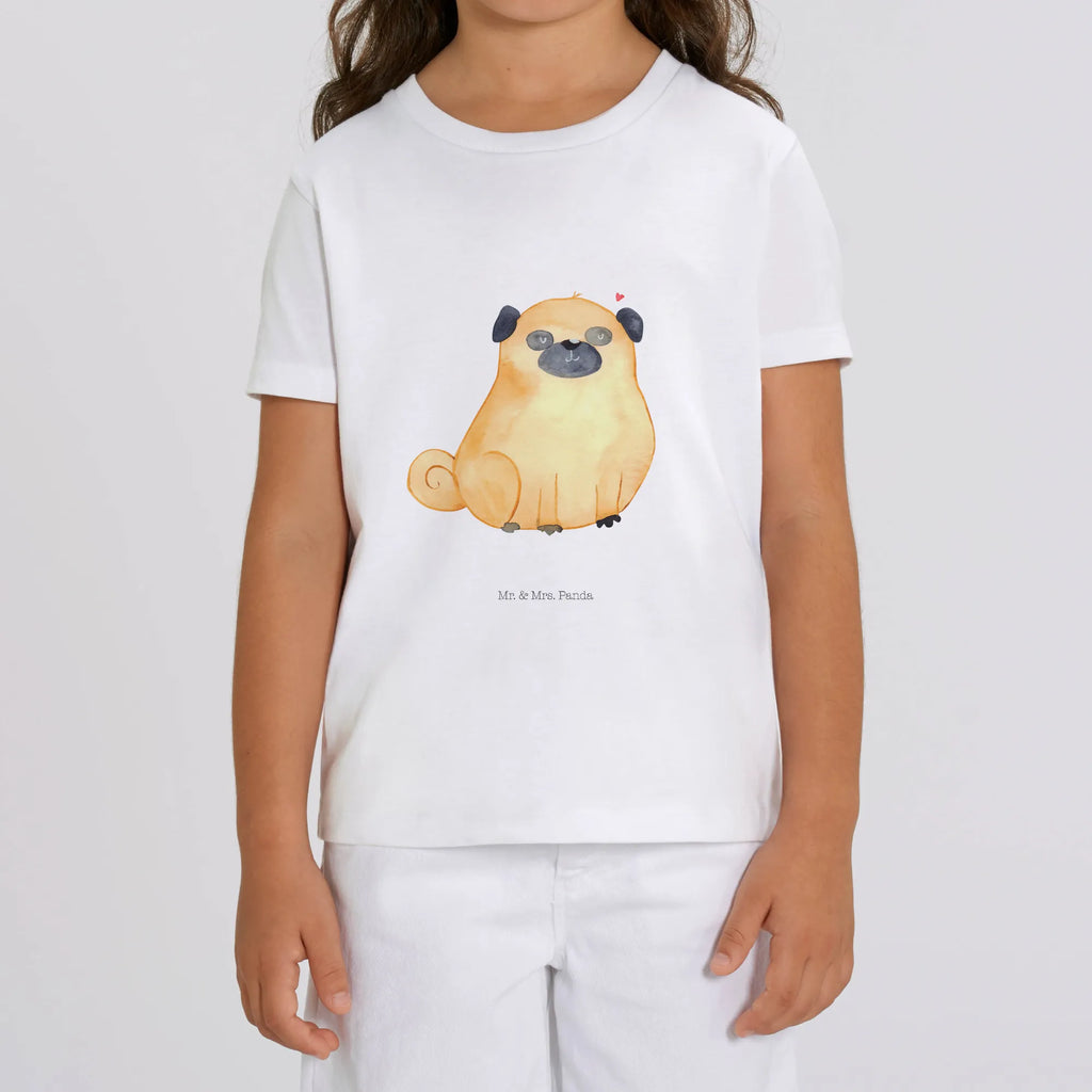 Organic Kinder T-Shirt Mops Kinder T-Shirt, Kinder T-Shirt Mädchen, Kinder T-Shirt Jungen, Hund, Hundemotiv, Haustier, Hunderasse, Tierliebhaber, Hundebesitzer, Sprüche, Mops, Liebe, Hundeliebe