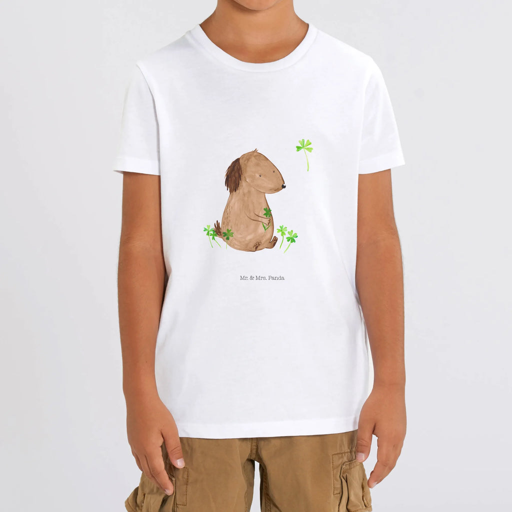 Organic Kinder T-Shirt Hund Kleeblatt Kinder T-Shirt, Kinder T-Shirt Mädchen, Kinder T-Shirt Jungen, Hund, Hundemotiv, Haustier, Hunderasse, Tierliebhaber, Hundebesitzer, Sprüche, Kleeblatt, Glück, Tagträume, Motivation, Neuanfang, Geschenk, Glücksbringer, Selbstliebe, Achtsamkeit