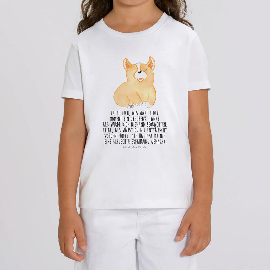 Organic Kinder T-Shirt Corgie Kinder T-Shirt, Kinder T-Shirt Mädchen, Kinder T-Shirt Jungen, Hund, Hundemotiv, Haustier, Hunderasse, Tierliebhaber, Hundebesitzer, Sprüche, Corgie, Welsh Corgie Pembroke, britisch, Motivation, Spruch, Hundespruch, Lebensfreude