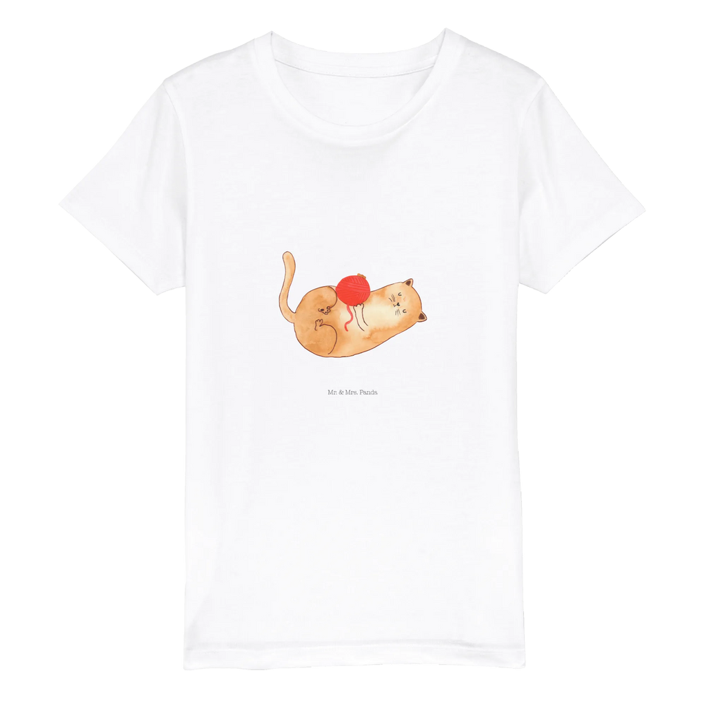 Organic Kinder T-Shirt Katze Wolle Kinder T-Shirt, Kinder T-Shirt Mädchen, Kinder T-Shirt Jungen, Katze, Katzenmotiv, Katzenfan, Katzendeko, Katzenfreund, Katzenliebhaber, Katzenprodukte, Katzenartikel, Katzenaccessoires, Katzensouvenirs, Katzenliebhaberprodukte, Katzenmotive, Katzen, Kater, Mietze, Cat, Cats, Katzenhalter, Katzenbesitzerin, Haustier, Wollknäuel, Wolle, Spielen, Spiel, verspielt