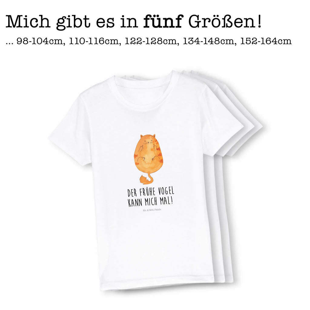 Organic Kinder T-Shirt Katze Frühaufsteher Kinder T-Shirt, Kinder T-Shirt Mädchen, Kinder T-Shirt Jungen, Katze, Katzenmotiv, Katzenfan, Katzendeko, Katzenfreund, Katzenliebhaber, Katzenprodukte, Katzenartikel, Katzenaccessoires, Katzensouvenirs, Katzenliebhaberprodukte, Katzenmotive, Der frühe Vogel kann mich mal, Morgenmuffel, Frühaufsteher, Kaffee, Katzen, Kater, Mietze