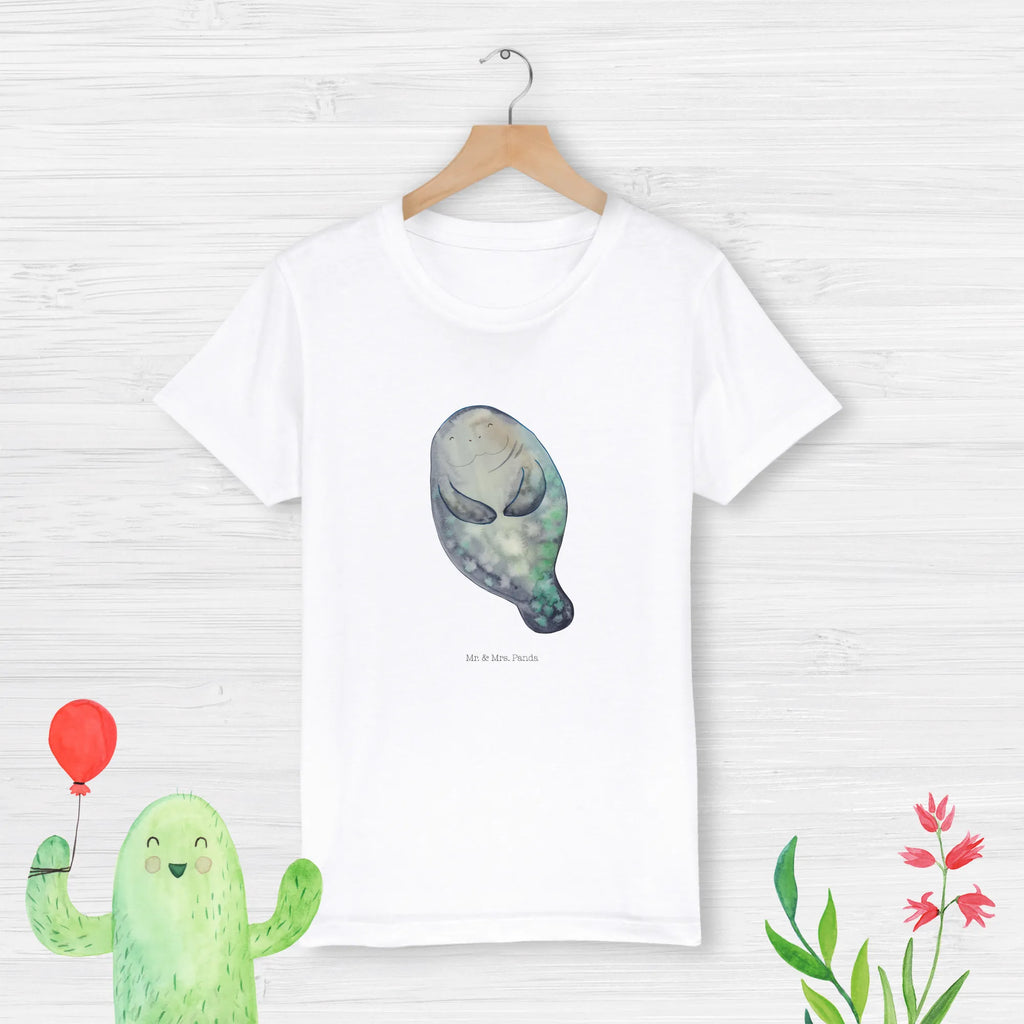 Organic Kinder T-Shirt Seekuh happy Kinder T-Shirt, Kinder T-Shirt Mädchen, Kinder T-Shirt Jungen, Meerestiere, Meer, Urlaub, Seekuh, Seekühe, Selbstliebe, Respekt, Neuanfang, Neustart, Achtsamkeit, Zufrieden, Liebeskummer, Freundin