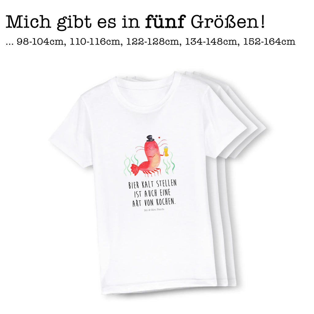 Organic Kinder T-Shirt Hummer mit Weizen Kinder T-Shirt, Kinder T-Shirt Mädchen, Kinder T-Shirt Jungen, Meerestiere, Meer, Urlaub, Garnele, Garnelen, Bier, Kochen, Männerhaushalt, Junggeselle, Junggesellin, Bierliebhaber, Kneipe, Gasthaus, Wirtschaft