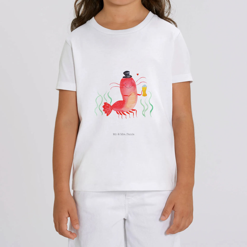 Organic Kinder T-Shirt Hummer mit Weizen Kinder T-Shirt, Kinder T-Shirt Mädchen, Kinder T-Shirt Jungen, Meerestiere, Meer, Urlaub, Garnele, Garnelen, Bier, Kochen, Männerhaushalt, Junggeselle, Junggesellin, Bierliebhaber, Kneipe, Gasthaus, Wirtschaft