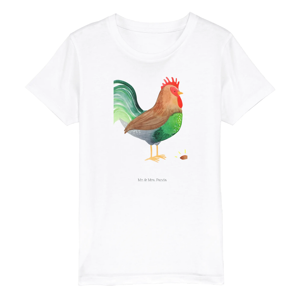 Organic Kinder T-Shirt Hahn mit Korn Kinder T-Shirt, Kinder T-Shirt Mädchen, Kinder T-Shirt Jungen, Bauernhof, Hoftiere, Landwirt, Landwirtin, Hahn, Korn, Henne, Eier, Natur