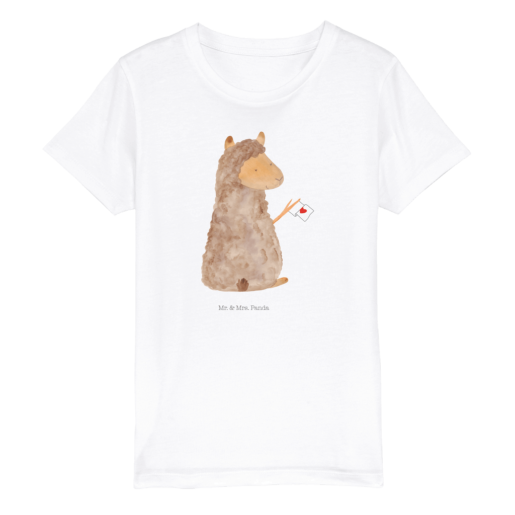 Organic Kinder T-Shirt Alpaka Fahne Kinder T-Shirt, Kinder T-Shirt Mädchen, Kinder T-Shirt Jungen, Alpaka, Lama, Alpakas, Lamas, Liebe