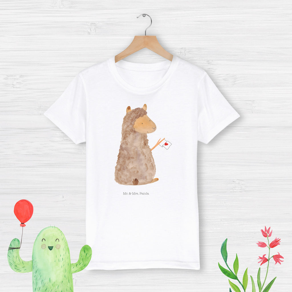 Organic Kinder T-Shirt Alpaka Fahne Kinder T-Shirt, Kinder T-Shirt Mädchen, Kinder T-Shirt Jungen, Alpaka, Lama, Alpakas, Lamas, Liebe