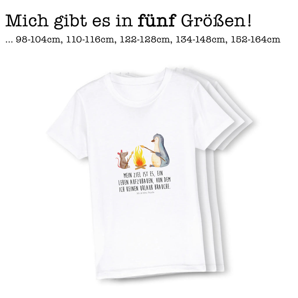 Organic Kinder T-Shirt Pinguin Lagerfeuer Kinder T-Shirt, Kinder T-Shirt Mädchen, Kinder T-Shirt Jungen, Pinguin, Maus, Pinguine, Lagerfeuer, Leben, Arbeit, Job, Motivation, Büro, Büroalltag, Lebensspruch, Lebensmotivation, Neustart, Liebe, grillen, Feuer, Marshmallows