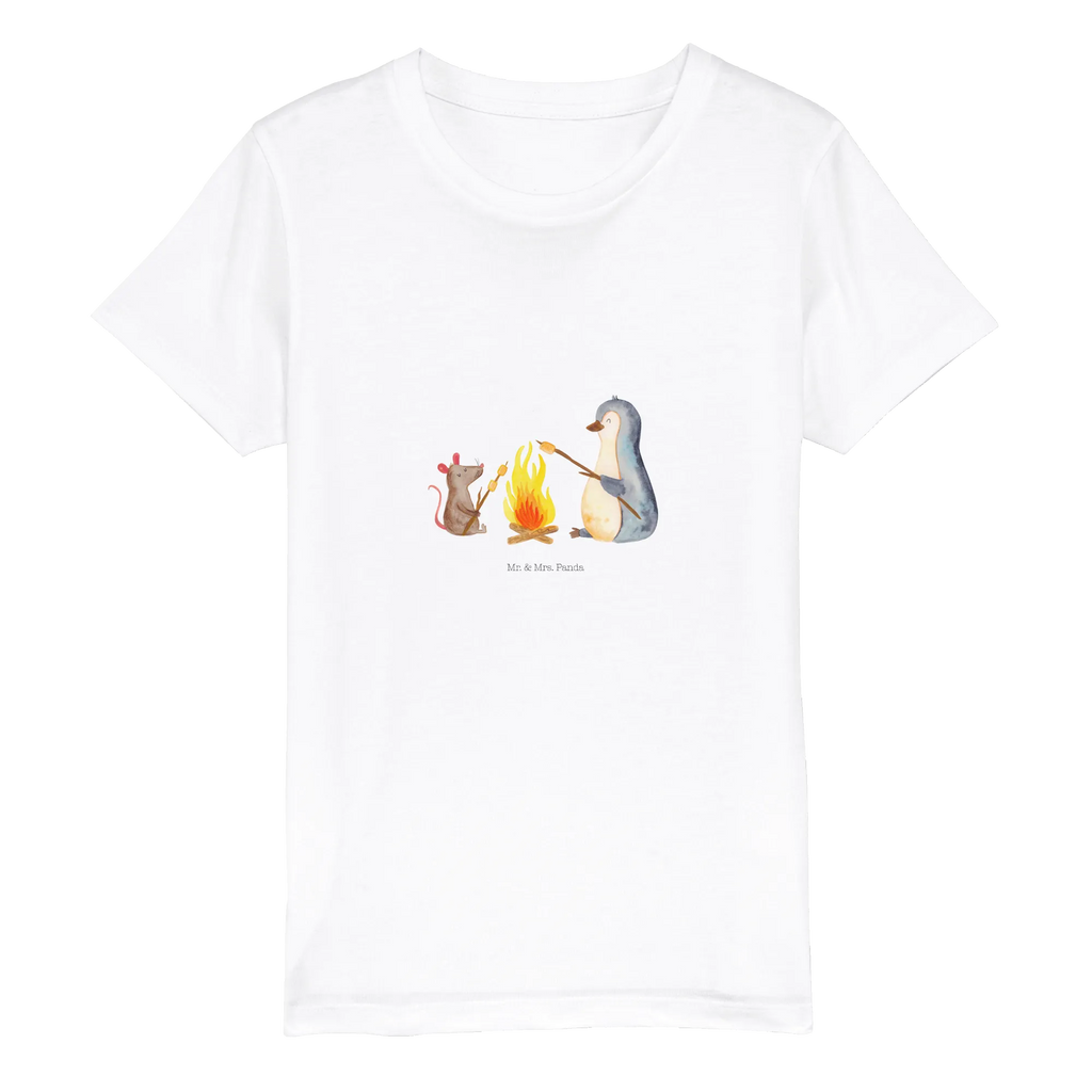 Organic Kinder T-Shirt Pinguin Lagerfeuer Kinder T-Shirt, Kinder T-Shirt Mädchen, Kinder T-Shirt Jungen, Pinguin, Maus, Pinguine, Lagerfeuer, Leben, Arbeit, Job, Motivation, Büro, Büroalltag, Lebensspruch, Lebensmotivation, Neustart, Liebe, grillen, Feuer, Marshmallows