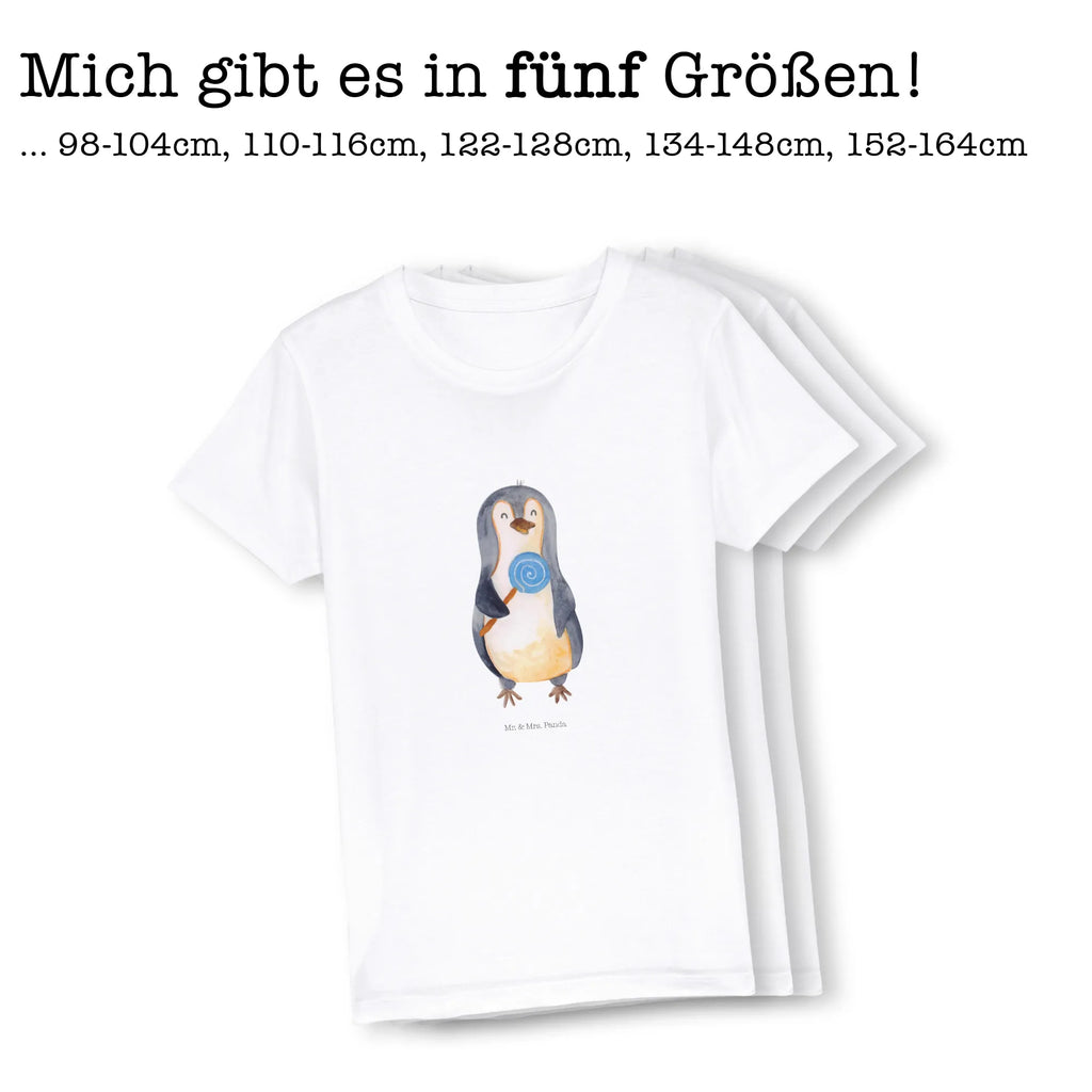 Organic Kinder T-Shirt Pinguin Lolli Kinder T-Shirt, Kinder T-Shirt Mädchen, Kinder T-Shirt Jungen, Pinguin, Pinguine, Lolli, Süßigkeiten, Blödsinn, Spruch, Rebell, Gauner, Ganove, Rabauke