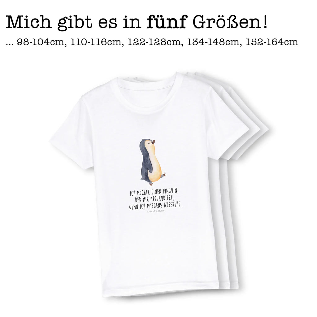 Organic Kinder T-Shirt Pinguin marschieren Kinder T-Shirt, Kinder T-Shirt Mädchen, Kinder T-Shirt Jungen, Pinguin, Pinguine, Frühaufsteher, Langschläfer, Bruder, Schwester, Familie