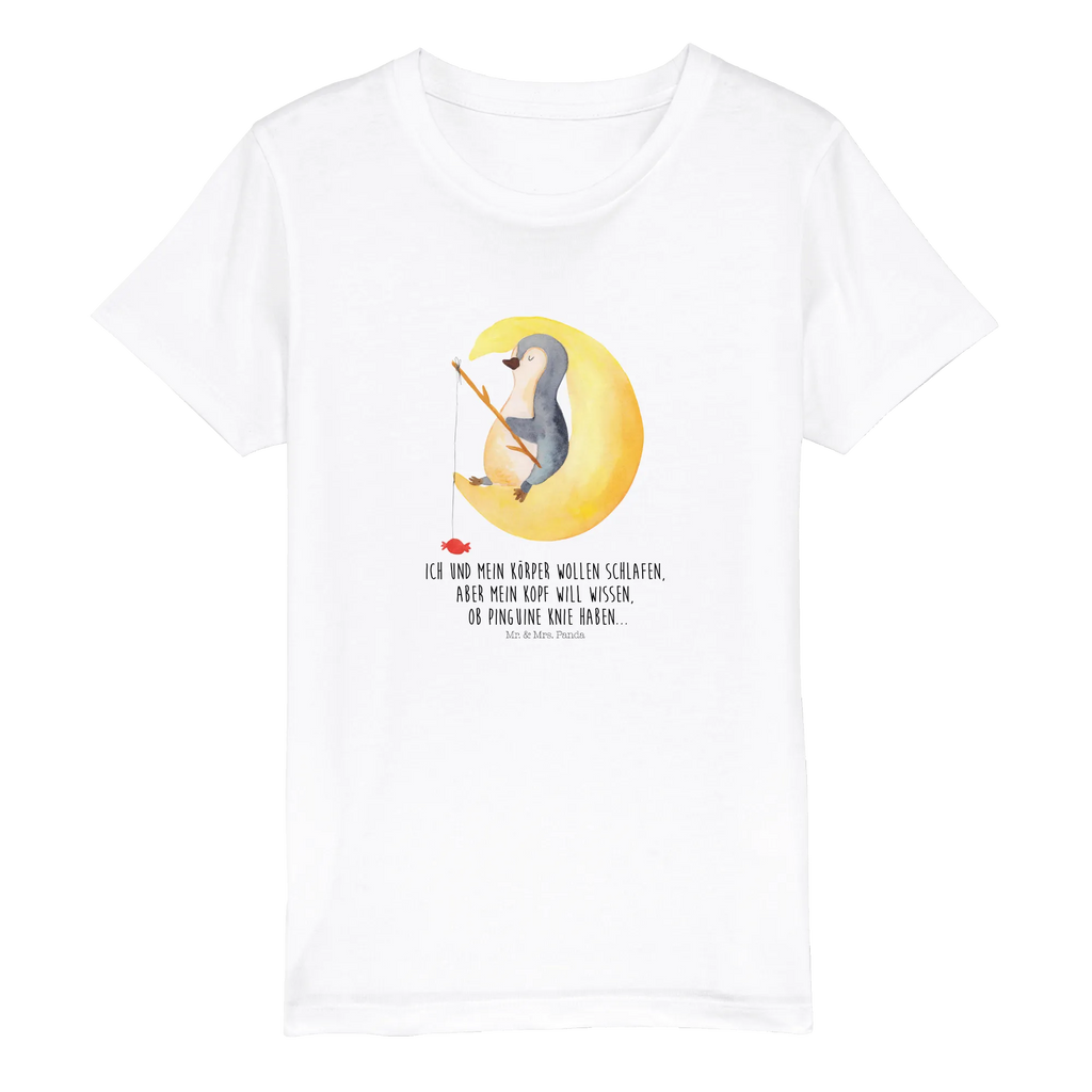 Organic Kinder T-Shirt Pinguin Mond Kinder T-Shirt, Kinder T-Shirt Mädchen, Kinder T-Shirt Jungen, Pinguin, Pinguine, Spruch, schlafen, Nachtruhe, Einschlafen, Schlafzimmer, Schlafstörungen, Gästezimmer