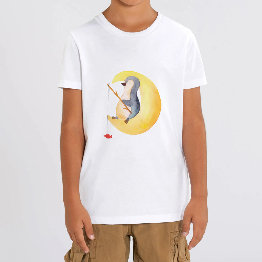 Organic Kinder T-Shirt Pinguin Mond Kinder T-Shirt, Kinder T-Shirt Mädchen, Kinder T-Shirt Jungen, Pinguin, Pinguine, Spruch, schlafen, Nachtruhe, Einschlafen, Schlafzimmer, Schlafstörungen, Gästezimmer