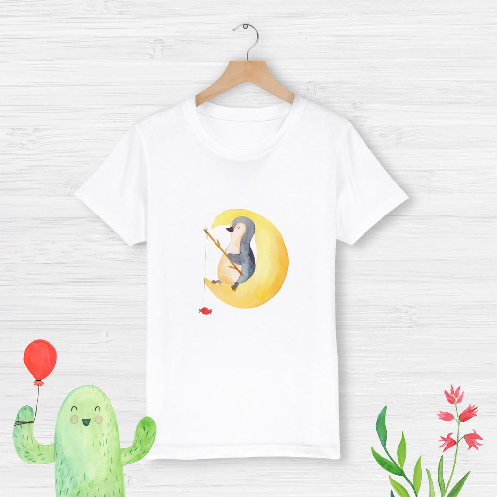 Organic Kinder T-Shirt Pinguin Mond Kinder T-Shirt, Kinder T-Shirt Mädchen, Kinder T-Shirt Jungen, Pinguin, Pinguine, Spruch, schlafen, Nachtruhe, Einschlafen, Schlafzimmer, Schlafstörungen, Gästezimmer