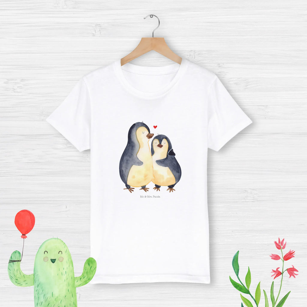 Organic Kinder T-Shirt Pinguin umarmen Kinder T-Shirt, Kinder T-Shirt Mädchen, Kinder T-Shirt Jungen, Pinguin, Liebe, Liebespaar, Liebesbeweis, Liebesgeschenk, Verlobung, Jahrestag, Hochzeitstag, Hochzeit, Hochzeitsgeschenk