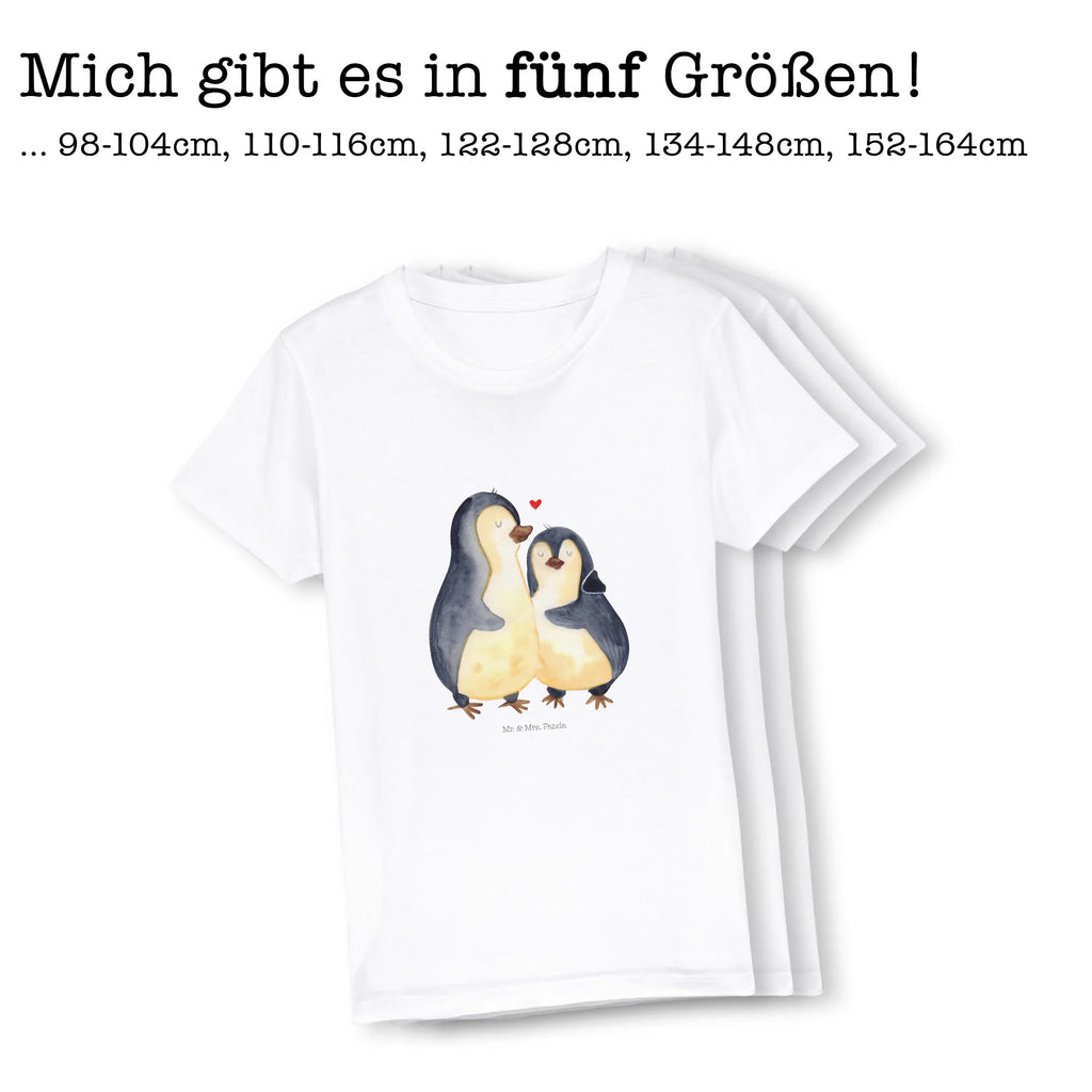 Organic Kinder T-Shirt Pinguin umarmen Kinder T-Shirt, Kinder T-Shirt Mädchen, Kinder T-Shirt Jungen, Pinguin, Liebe, Liebespaar, Liebesbeweis, Liebesgeschenk, Verlobung, Jahrestag, Hochzeitstag, Hochzeit, Hochzeitsgeschenk