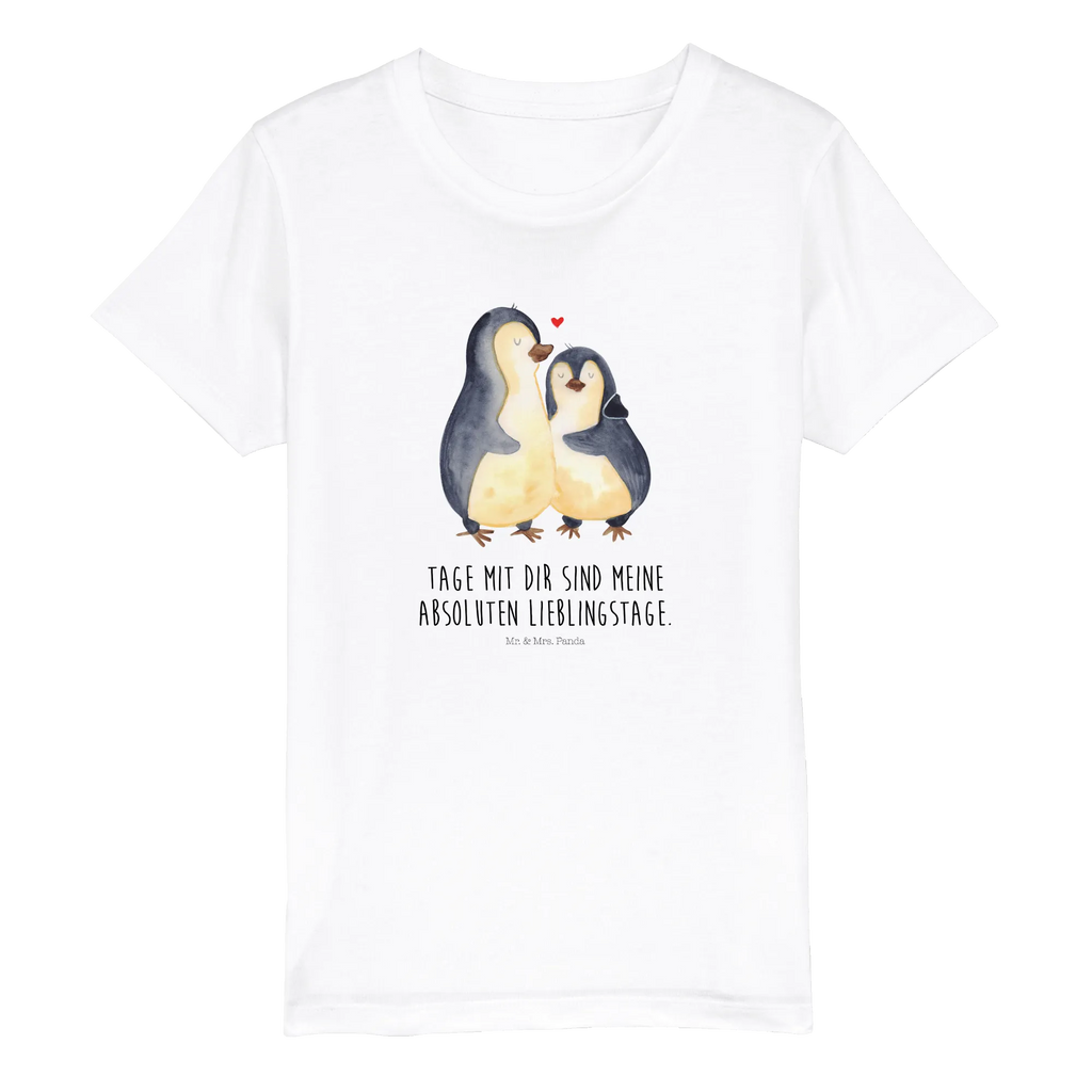 Organic Kinder T-Shirt Pinguin umarmen Kinder T-Shirt, Kinder T-Shirt Mädchen, Kinder T-Shirt Jungen, Pinguin, Liebe, Liebespaar, Liebesbeweis, Liebesgeschenk, Verlobung, Jahrestag, Hochzeitstag, Hochzeit, Hochzeitsgeschenk