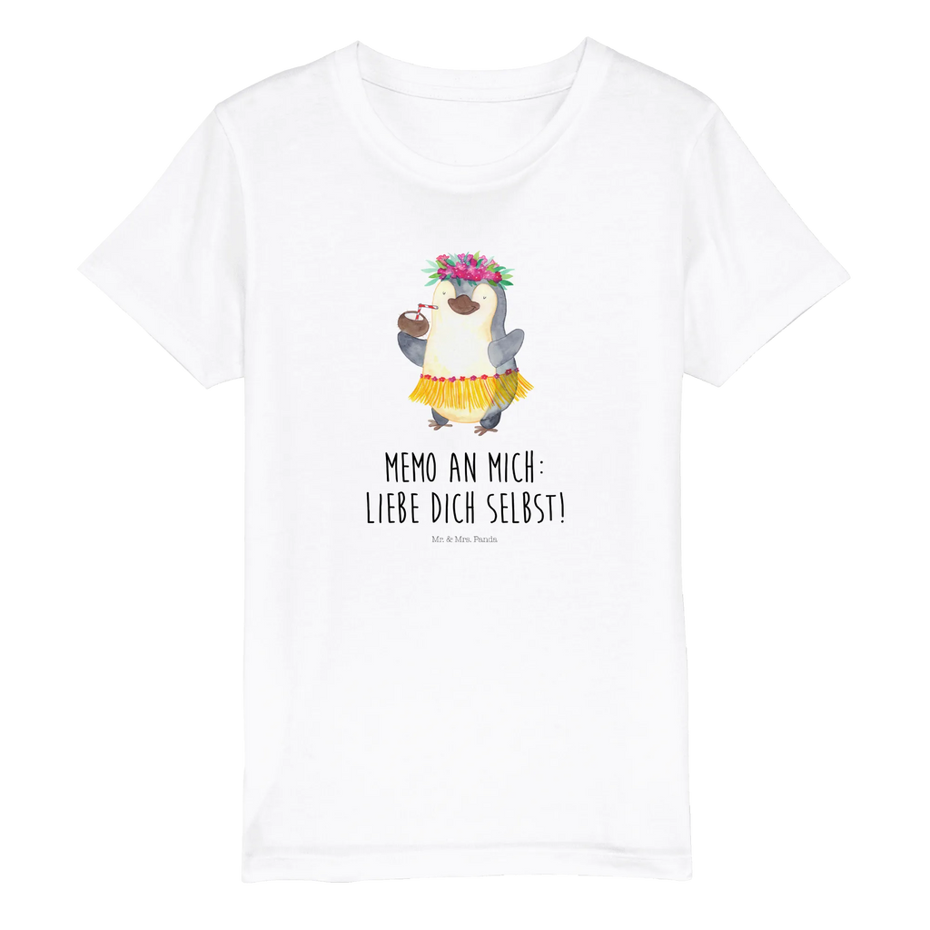 Organic Kinder T-Shirt Pinguin Kokosnuss Kinder T-Shirt, Kinder T-Shirt Mädchen, Kinder T-Shirt Jungen, Pinguin, Aloha, Hawaii, Urlaub, Kokosnuss, Pinguine