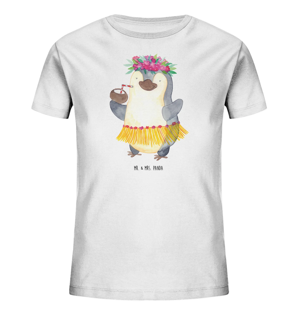 Organic Kinder T-Shirt Pinguin Kokosnuss Kinder T-Shirt, Kinder T-Shirt Mädchen, Kinder T-Shirt Jungen, Pinguin, Aloha, Hawaii, Urlaub, Kokosnuss, Pinguine