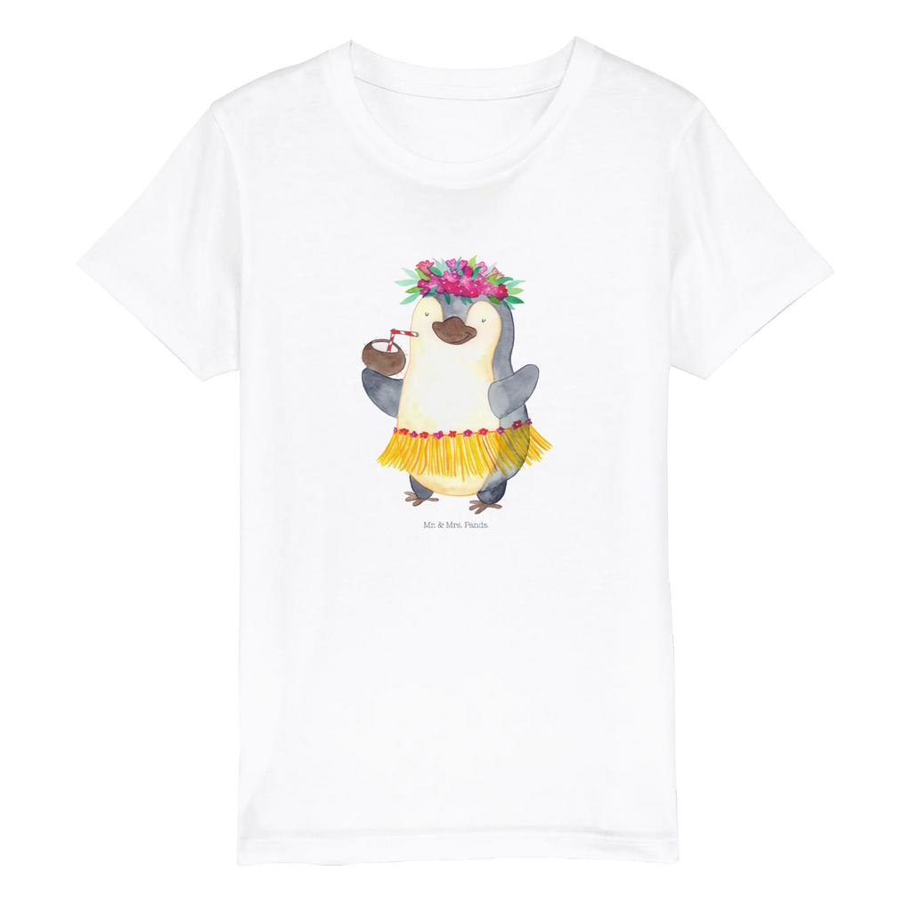 Organic Kinder T-Shirt Pinguin Kokosnuss Kinder T-Shirt, Kinder T-Shirt Mädchen, Kinder T-Shirt Jungen, Pinguin, Aloha, Hawaii, Urlaub, Kokosnuss, Pinguine