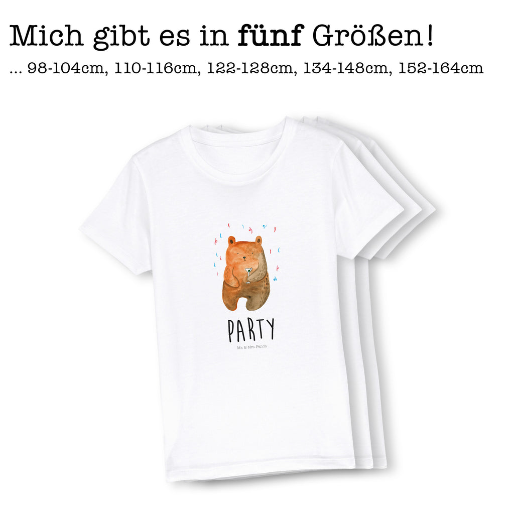 Organic Kinder T-Shirt Bär Party Kinder T-Shirt, Kinder T-Shirt Mädchen, Kinder T-Shirt Jungen, Bär, Teddy, Teddybär, Geburtstag, Geburtstagsgeschenk, Geschenk, Party, Feiern, Abfeiern, Mitbringsel, Gute Laune, Lustig