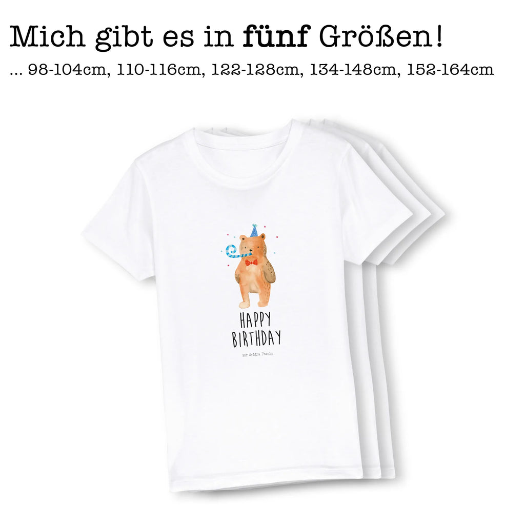 Organic Kinder T-Shirt Bär Geburtstag Kinder T-Shirt, Kinder T-Shirt Mädchen, Kinder T-Shirt Jungen, Bär, Teddy, Teddybär, Happy Birthday, Alles Gute, Glückwunsch, Geburtstag